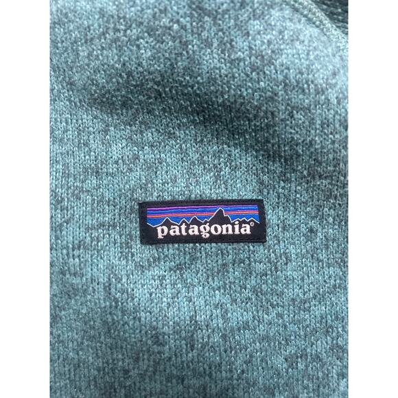 Patagonia Better Sweater women  L Green 1/4 Zip Fleece Jacket - Picture 2 of 4
